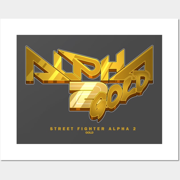 [STREET FIGHTER] ALPHA 2 GOLD Wall Art by PRWear